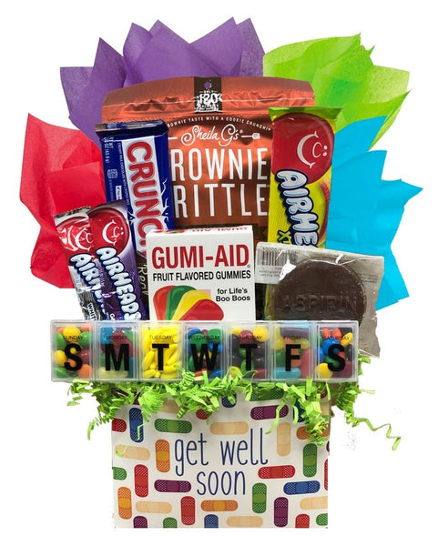 Celebrate!  Get Well Soon Gift Basket - All the Buzz